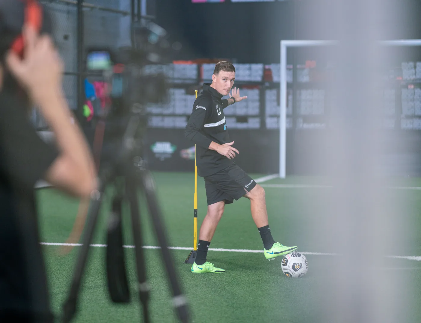 Lee Jones demonstrating ball control