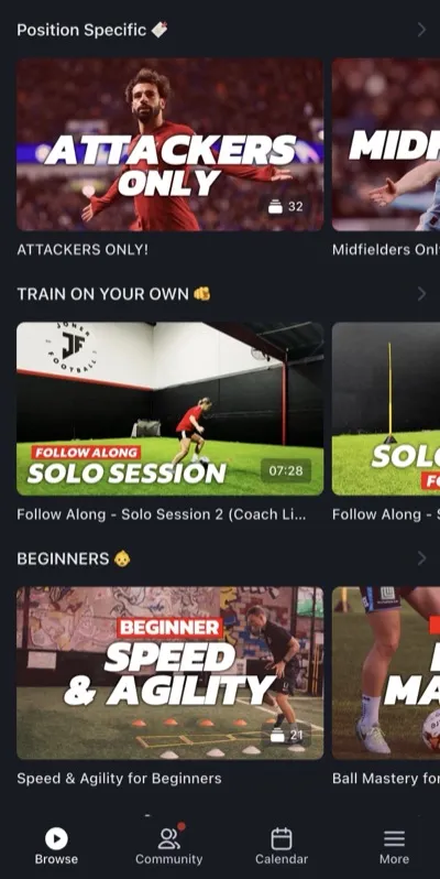 Joner Football App training drills 4