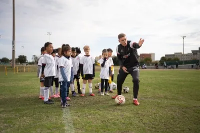 Joner Football elite training session at camp