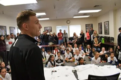 Small group training at Joner Football camp