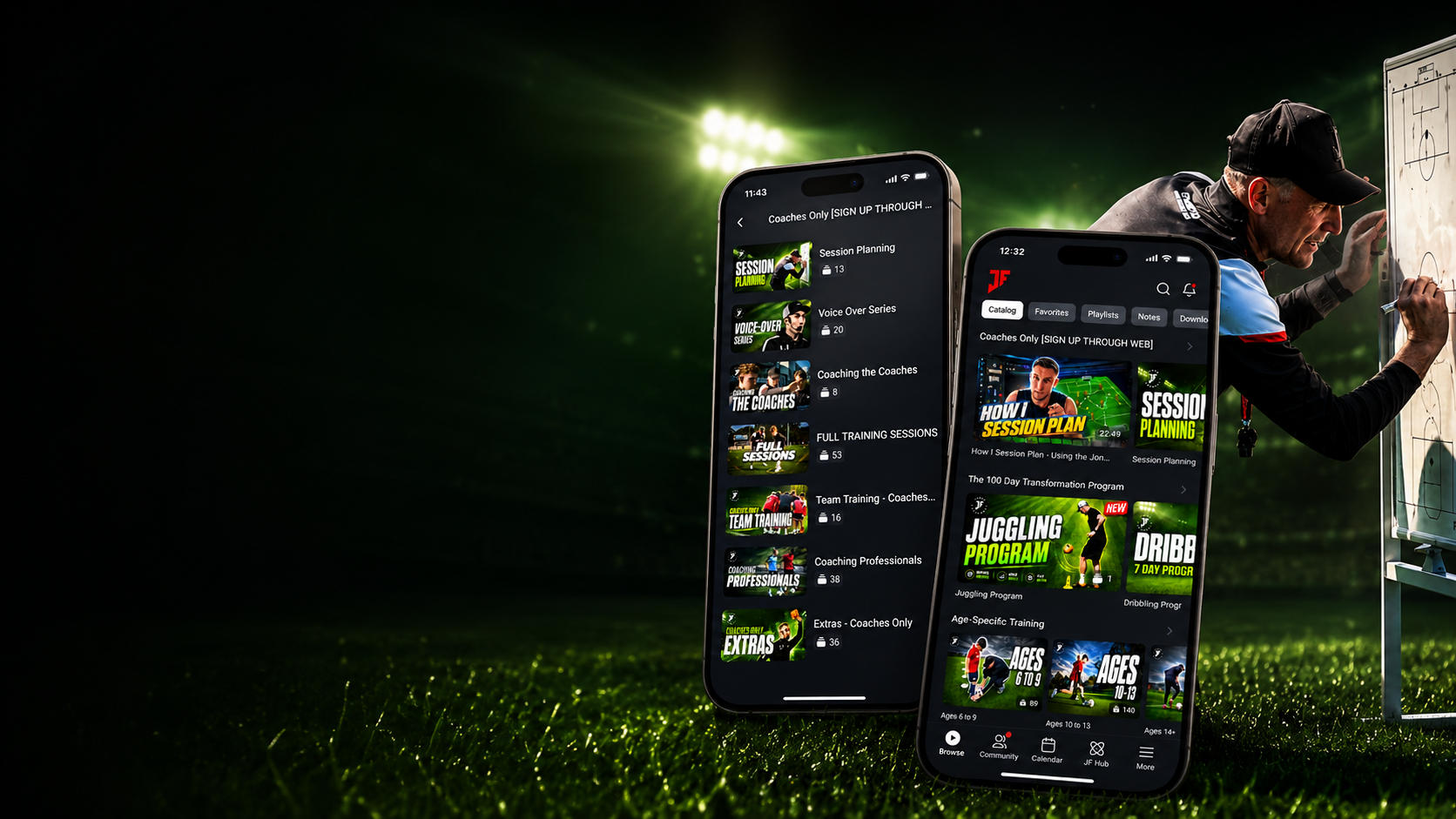 Lee Jones coaching session plan inside the Joner Football App