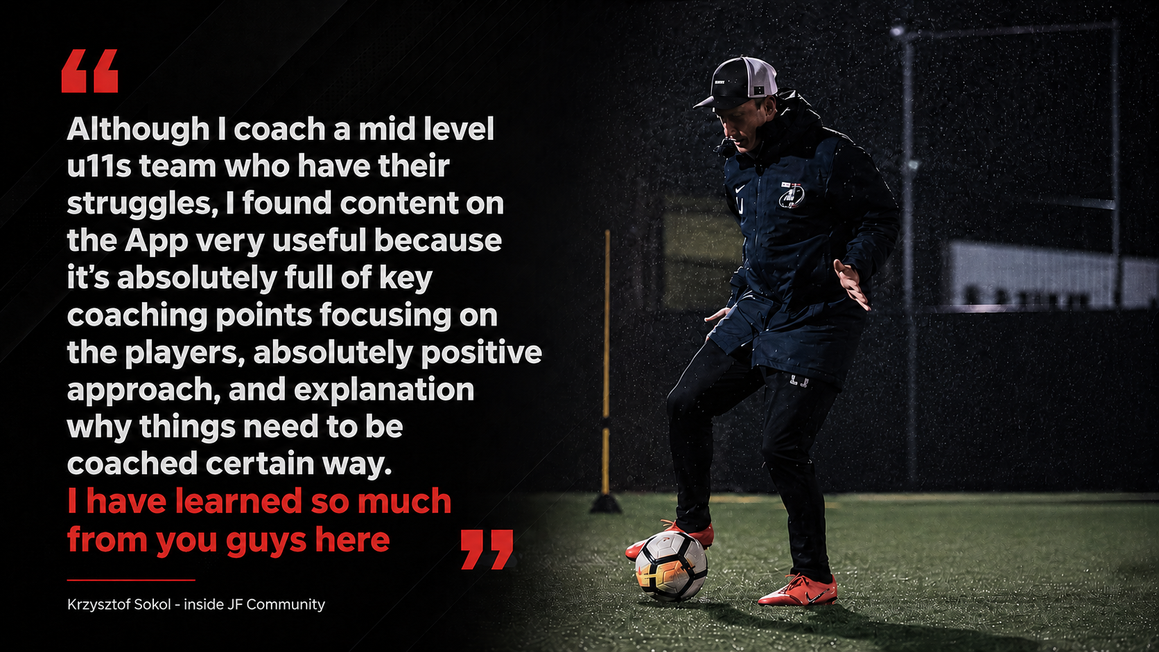 Coach testimonial: real coach feedback on the Joner Football Coaches Only Max Plan