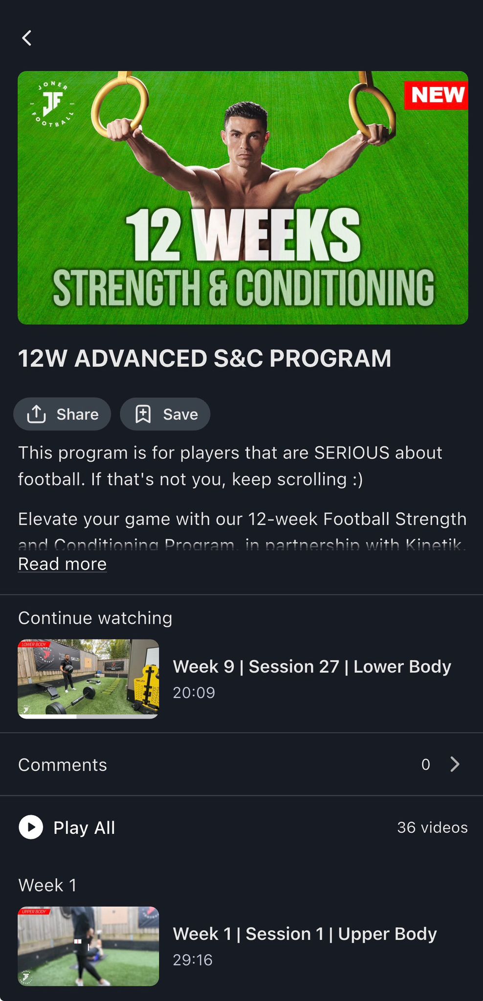 Strength & Conditioning Program