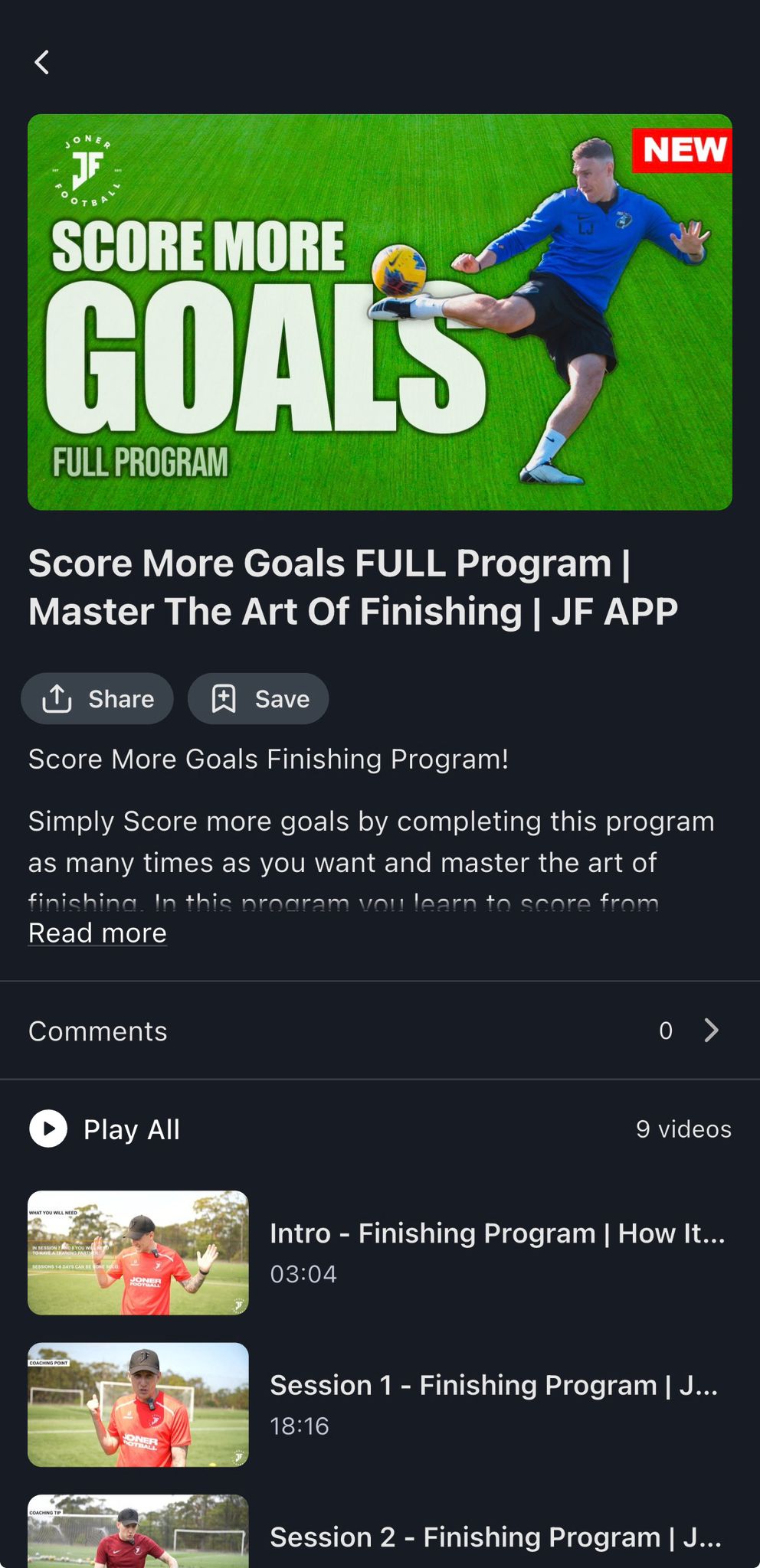 Score More Goals Program